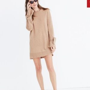 Madewell Tie Cuff Sweater Dress